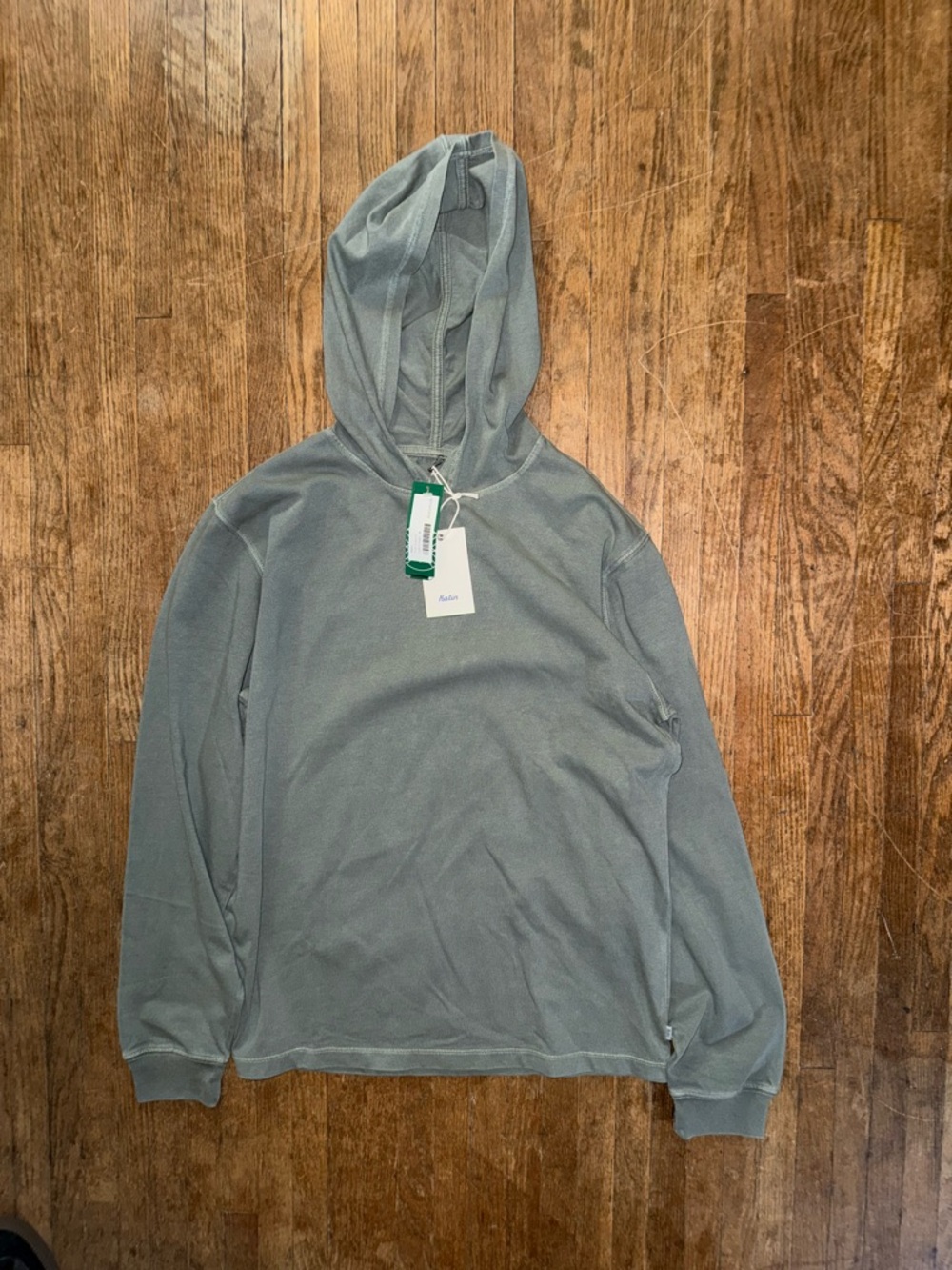 Katin Sage Green Lightweight Hooded Pullover